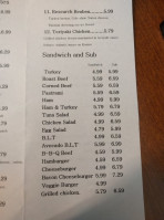 Research Center Deli menu