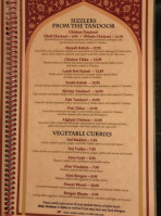 India's Oven (tower) menu