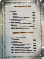 Cafetería Octógono menu