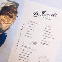 La Mercerie menu