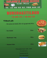 Høland's Pizza House Aemal Omari menu