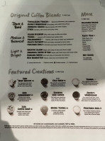 Philz Coffee menu