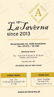 La Taverna menu