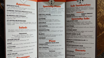 Slice And Dice Pizzeria menu