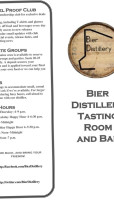 Bier Distillery Brewery food