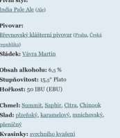 U Vojty menu