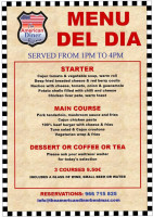 The American Diner Benimar menu