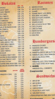 Bizargorri Taberna menu