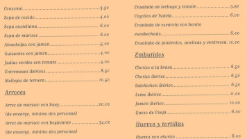 Meson El Buen Gusto menu