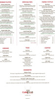 Cafe X2o, Claremont menu