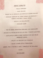 Égalité Bar Restaurant menu