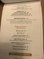 Leverett Lounge menu