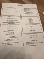 Neos Greek menu