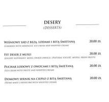 Słoneczna menu