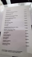 Catalunya (casa Perez) menu