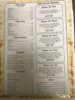 Daisy Garden menu