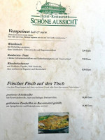 Schoene Aussicht menu