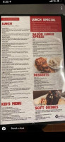 Sazon Steakhouse menu