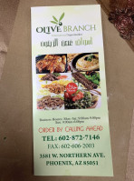 Olive Branch Mediterranean Market menu