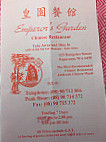 Emperor's Garden Chinese Restaurant menu