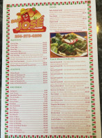 San Jose Mexican menu