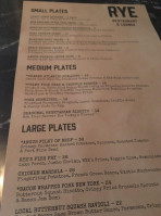 Rye menu