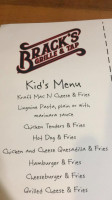 Brack's Grille Tap menu