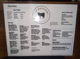 The Butchery menu