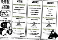 El Estribo menu