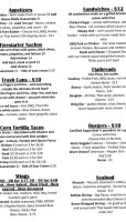 Covey's Cove menu