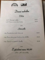 Penzion A Restaurace U Muzea menu