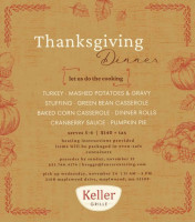 Keller Grille menu