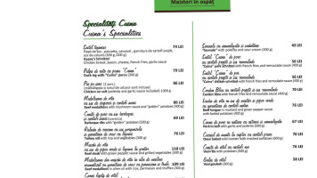 Cuina menu