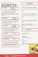 Daylight Donuts Cafe Hilliard menu