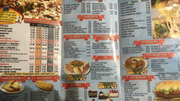 Lafayette Hot Dog menu