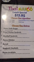 Thai Mango menu