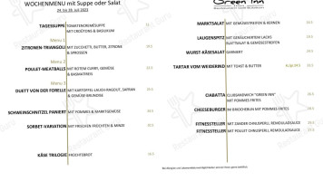 Green Inn menu