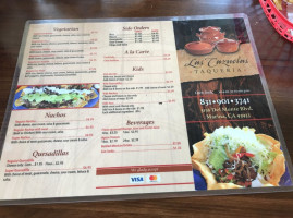 Las Cazuelas menu