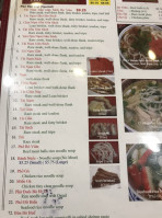 Pho Le menu