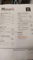 Ninja Noodle menu