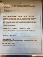 The Vault Beans Brews menu