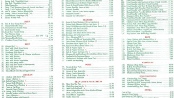 Golden Hill Chinese Food menu