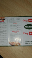 Okay Pizza menu