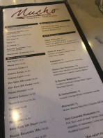 Mucho Taqueria menu