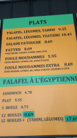 Falafel Manie menu