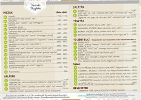 Tormás Pizzéria menu