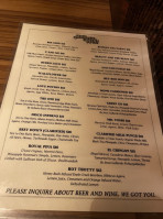 The Honey Well menu