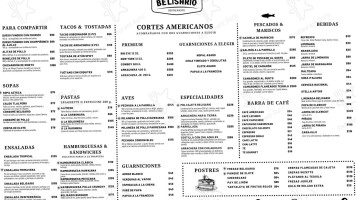 Belisario menu