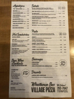 Village Pizza menu