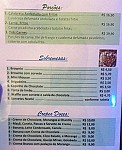 Sublime Café menu